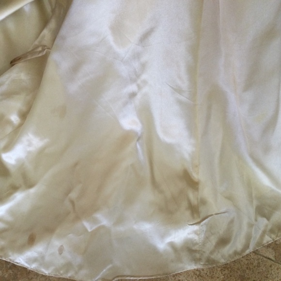 Cire’ Strapless or Halter Silver and Champagne sequine gown, size 4 - Picture 14 of 14